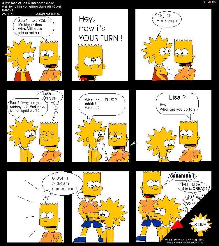 Adult Cartoon Lisa Pussy - Simpsons porn comic strip - XXX photo
