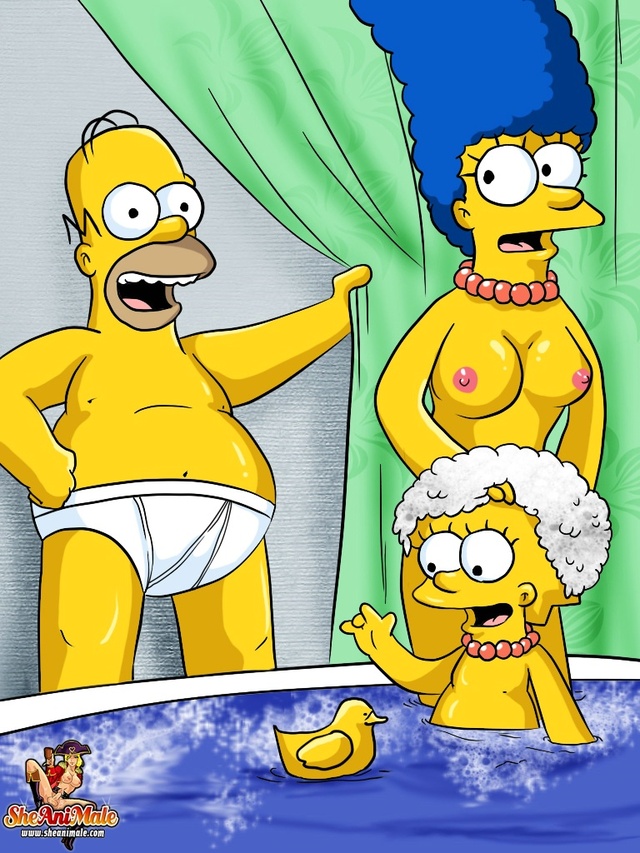 marge and lisa simpson porn porn simpsons marge simpson drawn homer hot