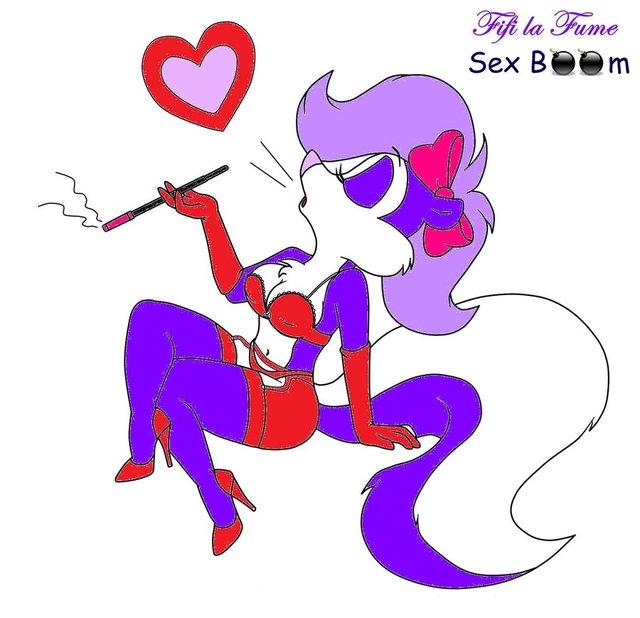 nice sexy toons art fifi fume boom matthewtheskunk itq