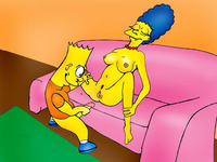 bart and marge fuck sleepy marge simpson prepared penetrated son bart homer confused mom fucked couch