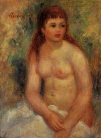 celebrity porn toons pierre auguste renoir seated young woman nude girls caught beach naked