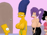 marge and bart simpson porn heroes simpsons bcb