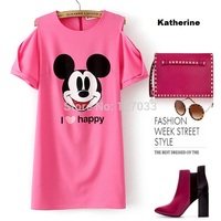 new toons cartoon porn wsphoto font summer fashion women cartoon mickey mouse patterns printed candy color