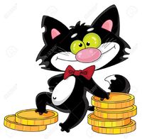 picture of cartoon pussy polkan illustration cat money stock vector cartoon photo pussy